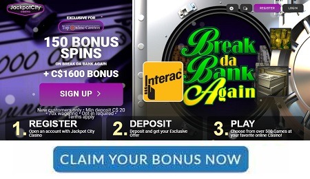 Jackpot City Exclusive 150 Free Spins