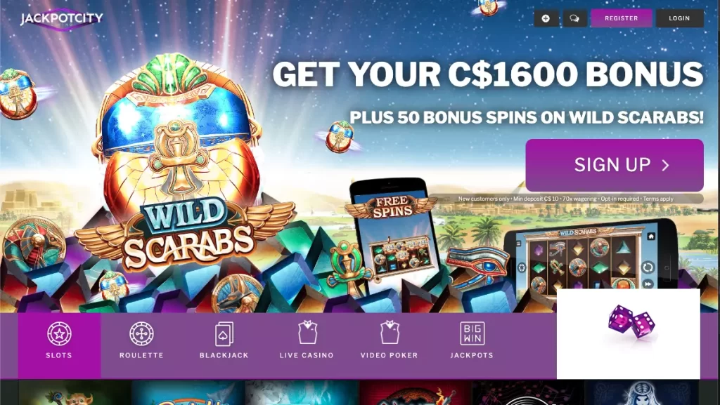 Jackpot City 50 Free Spins