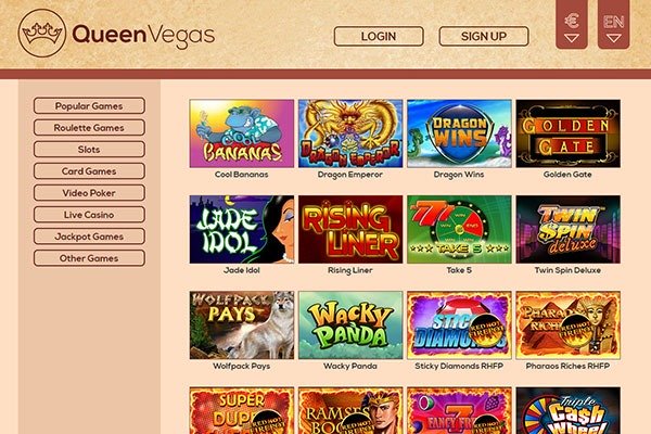 queen vegas casino uk