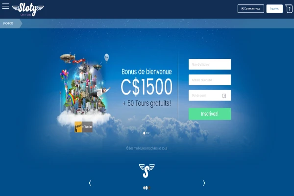sloty casino 50 tours gratuits