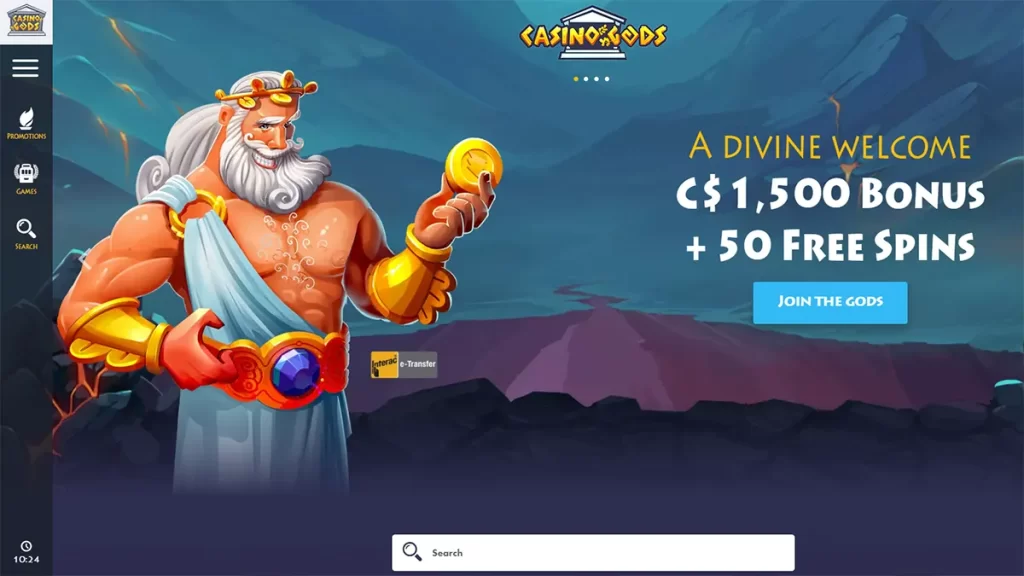 Casino Gods 50 Free Spins