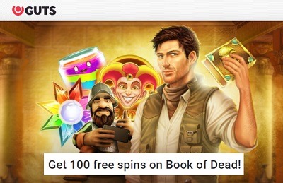 Guts Casino: 100 No Wager Free Spins