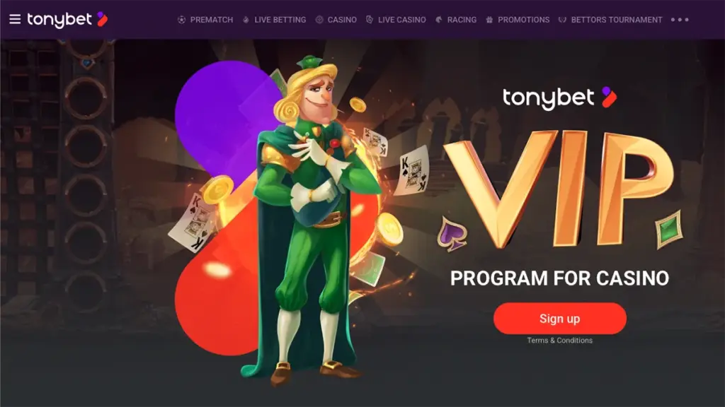 TonyBet Casino VIP Program
