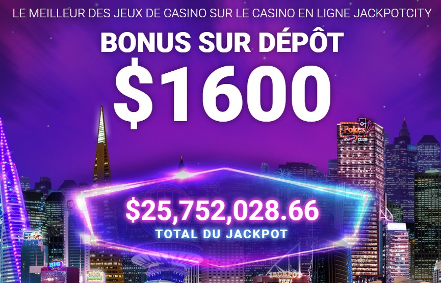 LE Meilleur des jeux de casino sur le casino en ligne JACKPOTCITY