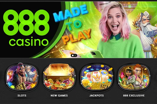 888 Casino homepage 