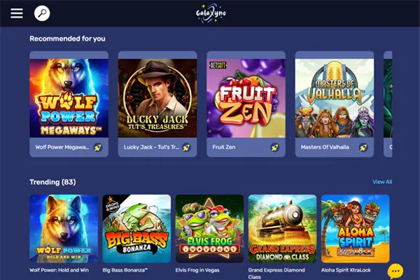 Galaxyno online slots