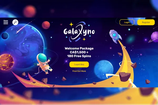 Galaxyno Casino welcome bonus 