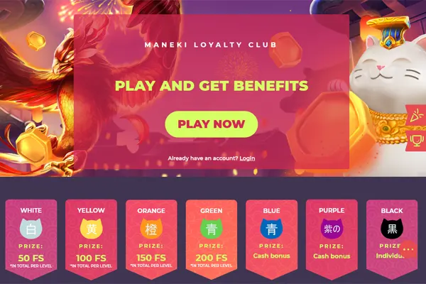 Maneki Casino loyalty club 