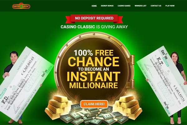 Casino Classic welcome offer 