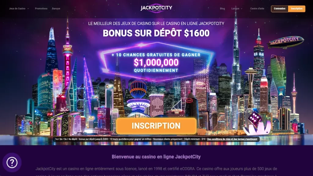 JackpotCity Casino en ligne
